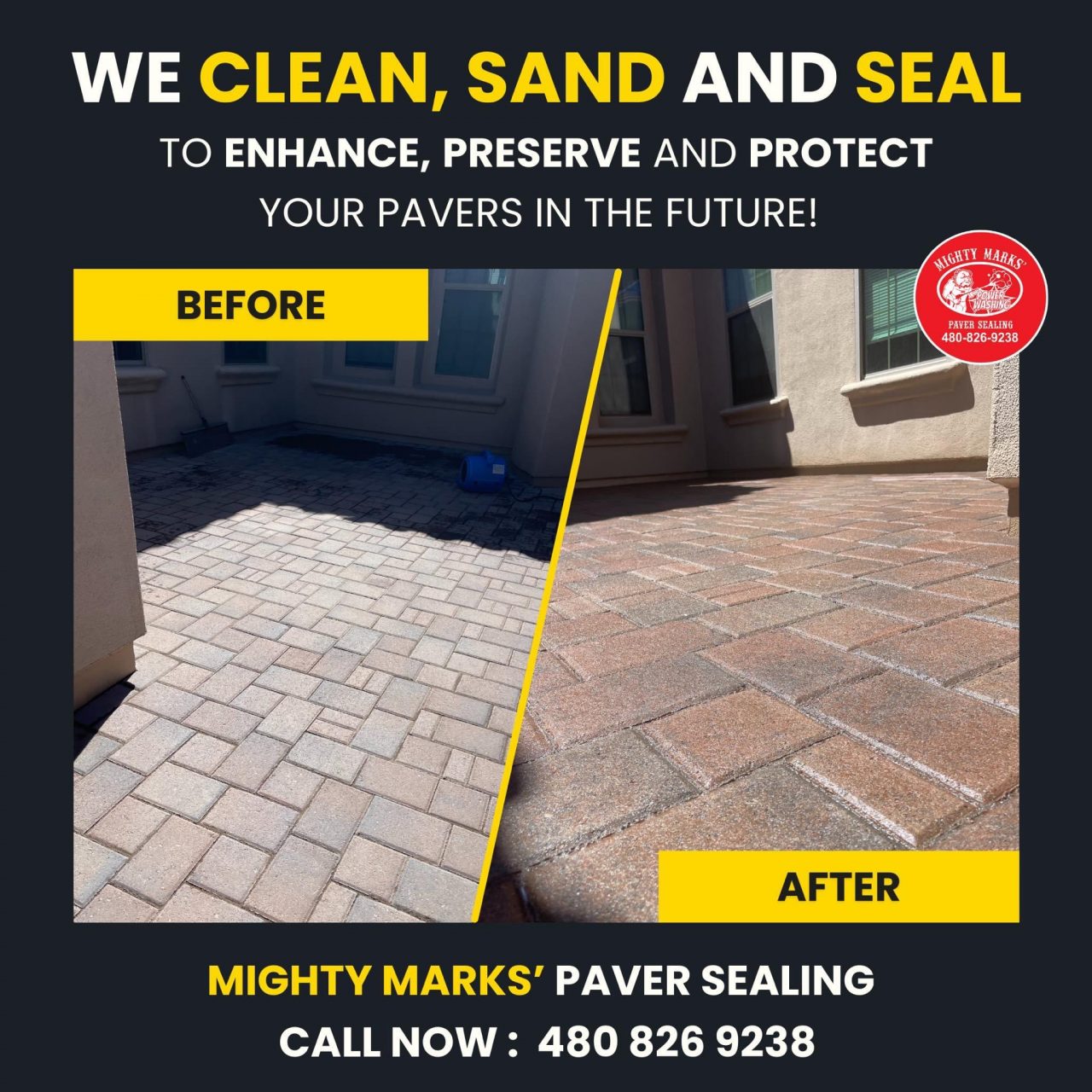 Buckeye best concrete paver cleaning sanding and sealing service