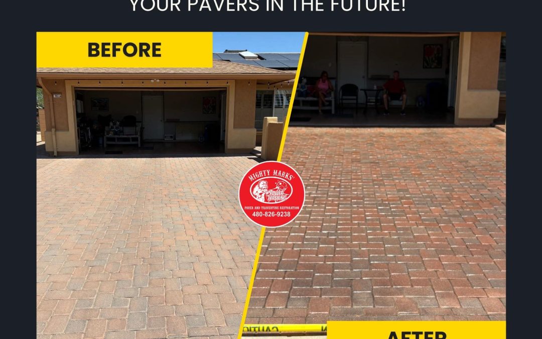 How to Seal Paver Driveways and Patios in the Summertime in Arizona ☀️