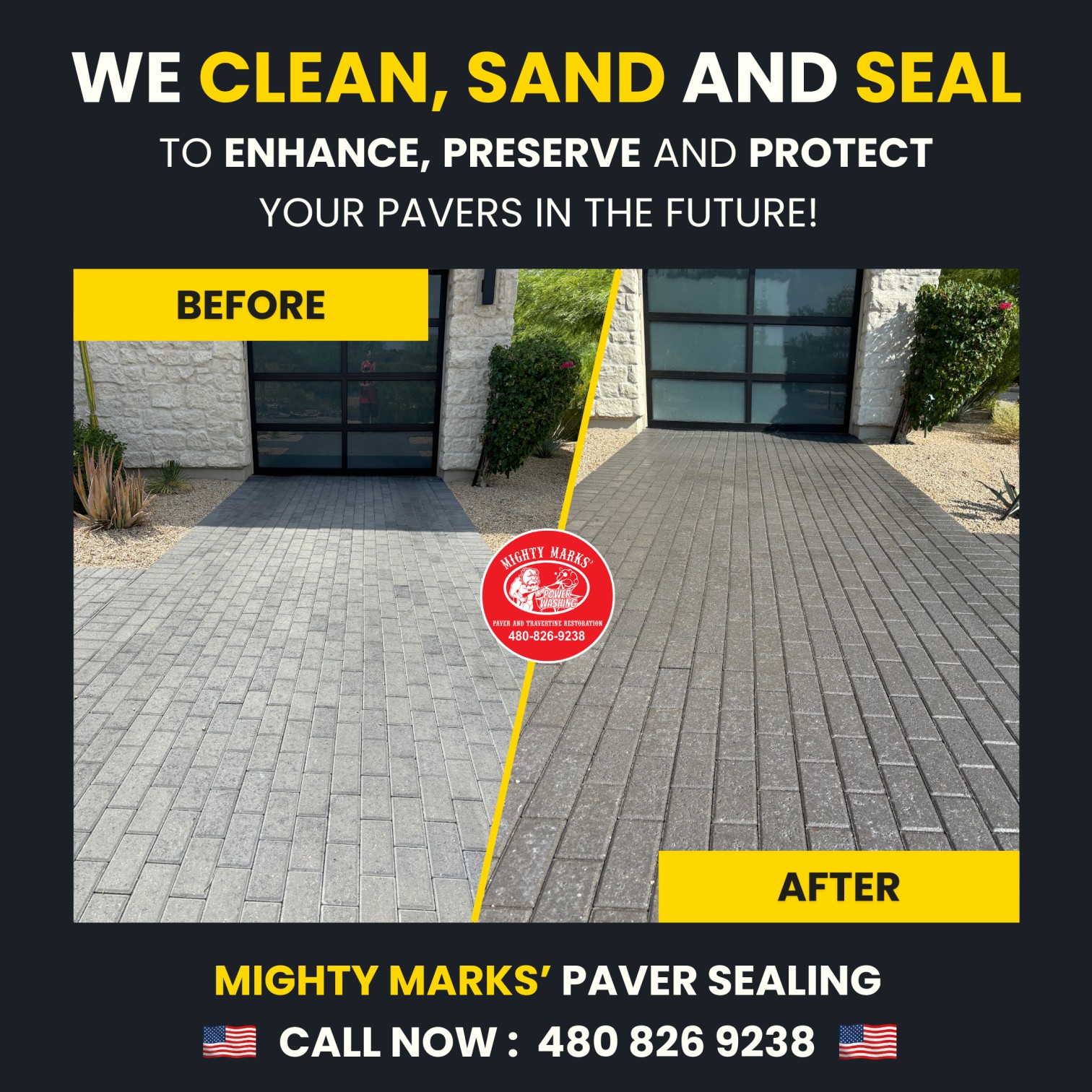 clean and seal pavers Scottsdale